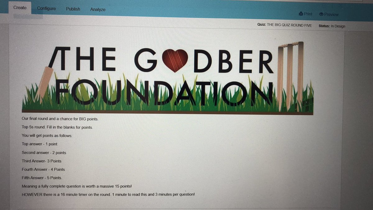 Just one more day until the big quiz and tomorrow’s final round is taking shape.