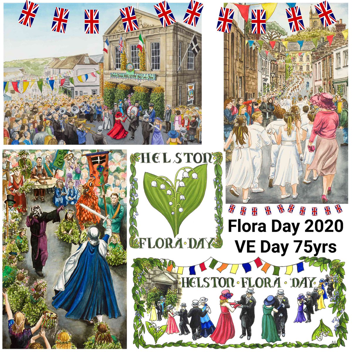 Happy Flora Day 2020 and VE Day 🎉
On what would have been the most brilliant day of celebrations here in Helston, Cornwall, I wish you a happy, peaceful day. Here’s to an amazing celebration this time next year ❤️
#floraday #floraday2020 #floradayathome #veday #helston #cornwall