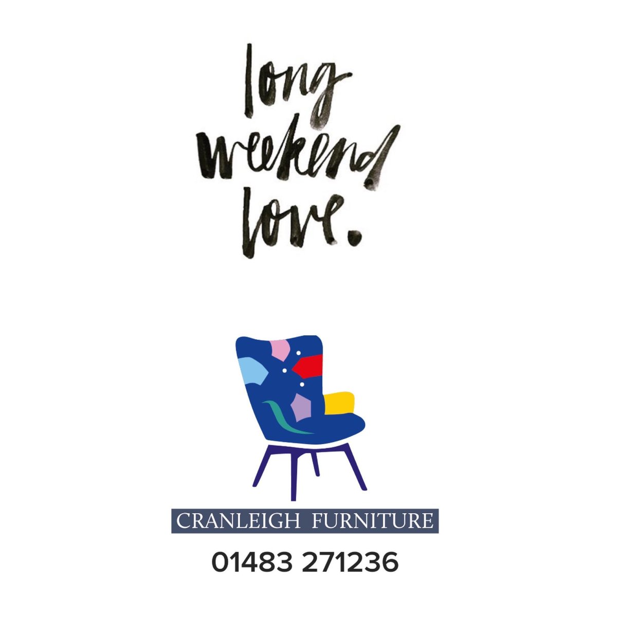 CranleighFurn's tweet photo. Enjoy your long weekend. #whynotshoponline #sunshine #goingbacktonormalsoon #cantwaittoopenthedoors #@cranleighfurniture.co.uk https://t.co/T86RVntJ0K