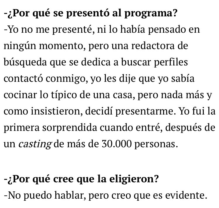 BuArena's tweet photo. Qué bien contesta Saray Masterchef a todo. 

https://t.co/c2bp4mzAoV https://t.co/wcjMBgdRO7