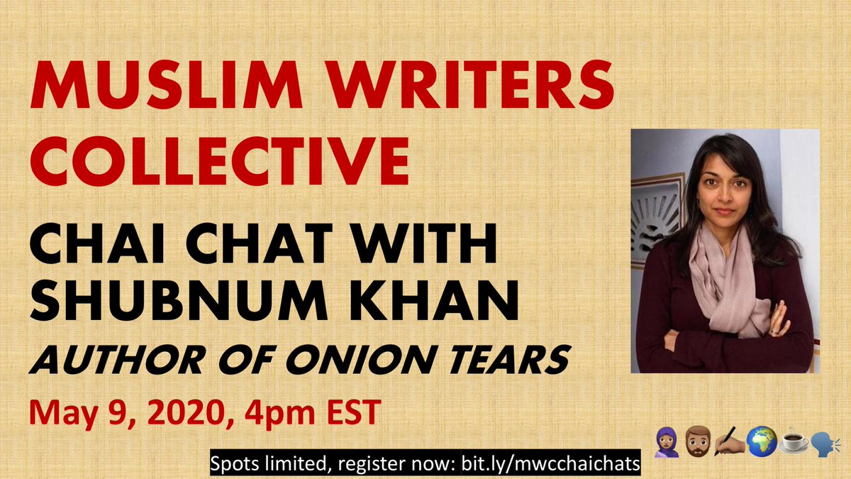 Interested in learning how to become an award-winning novelist? Seeking community while in quarantine? Then join MWC tomorrow for a Chai Chat with award-winning South African author <a href="/ShubnumKhan/">Shubnum Khan | Order The Djinn Waits</a>. Limited spots. Register at bit.ly/mwcchaichats #MWCChaiChats