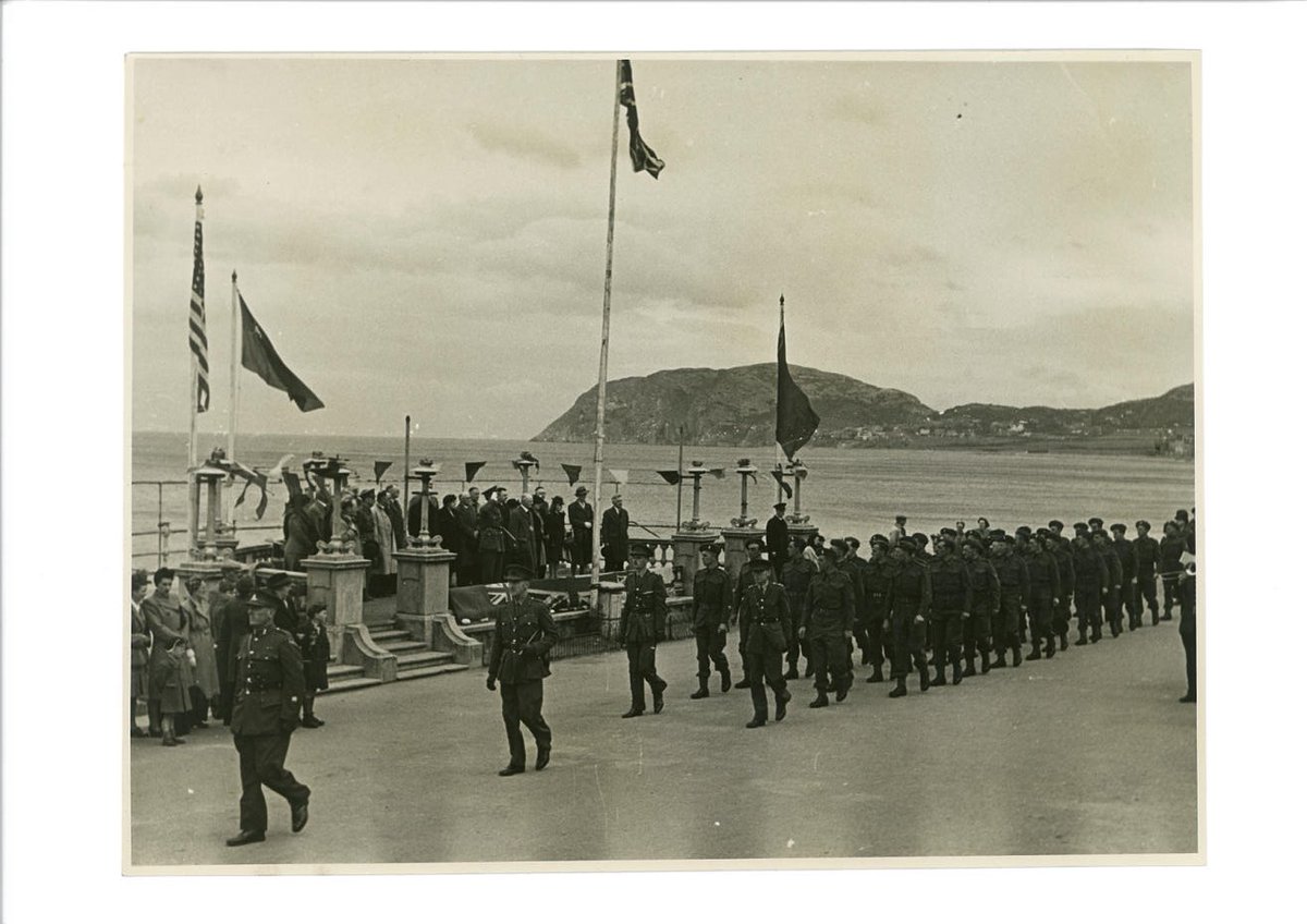 Happy Victory in Europe Day! At 3pm on May 8th, 1945 Prime Minister Winston Churchill announced that the war in Europe had come to an end. Celebrations of this victory were wide spread and welcome. This celebration photo was taken on the #Llanduno promenade. #VEDay2020 #VEDay