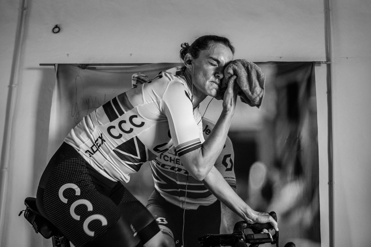 ashleighcycling's tweet photo. Another day of suffering on the cards with the Queen Stage of Tour For All on @GoZwift. Today we race 46.5km with 1710m of climbing and a summit finish on Alp du Zwift. Tune into @R_Cycling Insta Live to see my real life suffering on the final climb around 3pm CET. 📸 @harperjojo https://t.co/MrDyPC4oCB