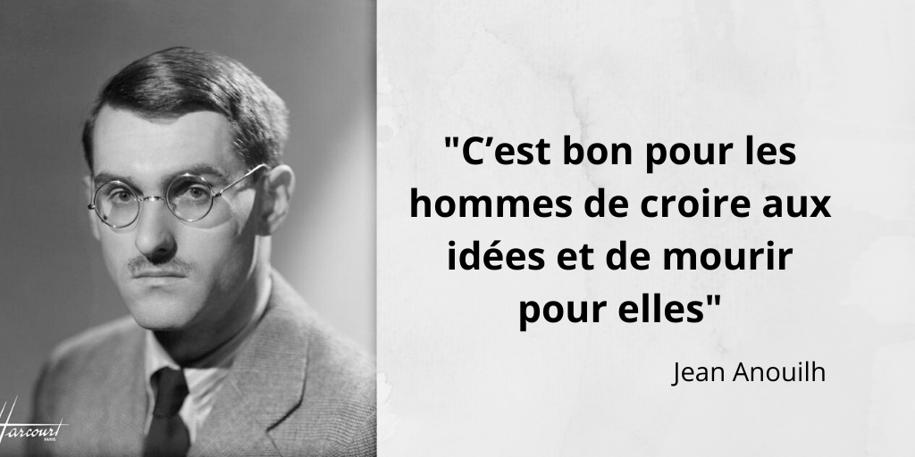 L Histoire En Citations Extrait D Antigone De Jean Anouilh Cette Antigone A La Fois Mythique Et Contemporaine Qui Resiste A Creon A Son Ordre A Ses Lois Fait Echo Au Contexte
