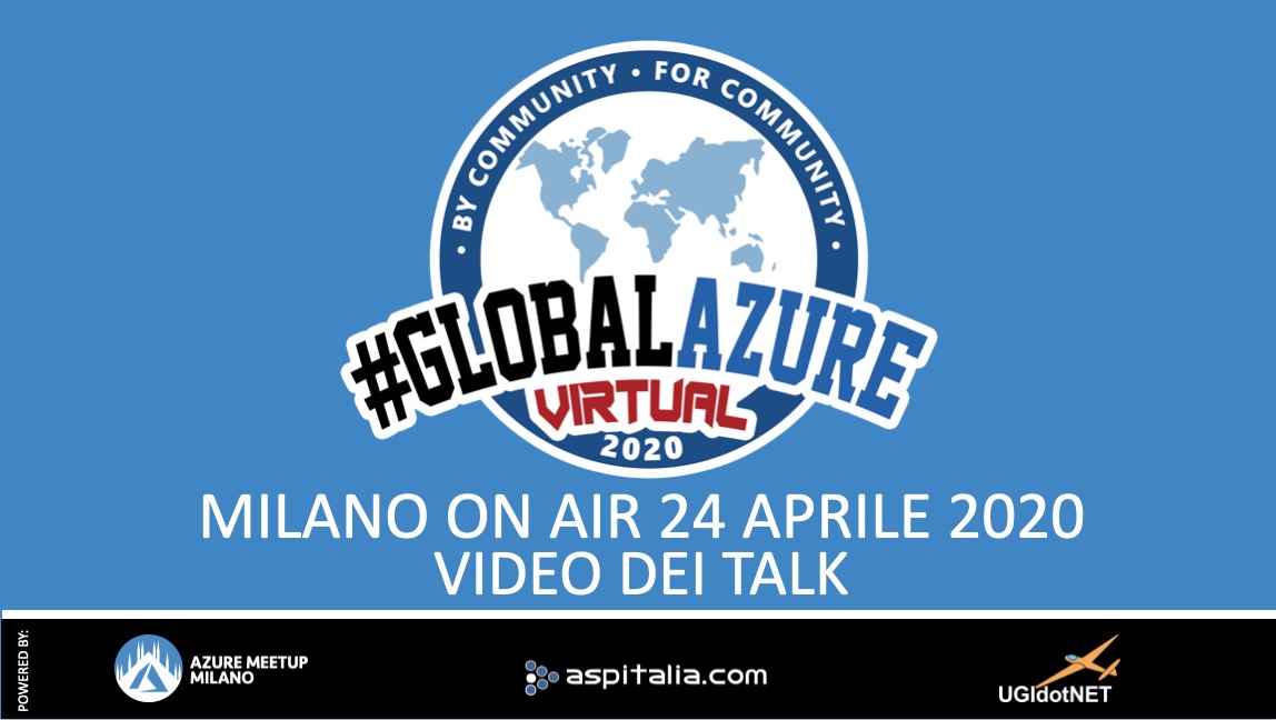 ugidotnet's tweet photo. Vi siete perso il #GlobalAzureVirtual? No panic!
Da oggi tutti i talk sono disponibili online!
https://t.co/htakeoZKEy
#globalazure #azuremilano https://t.co/UG1xskUBMx