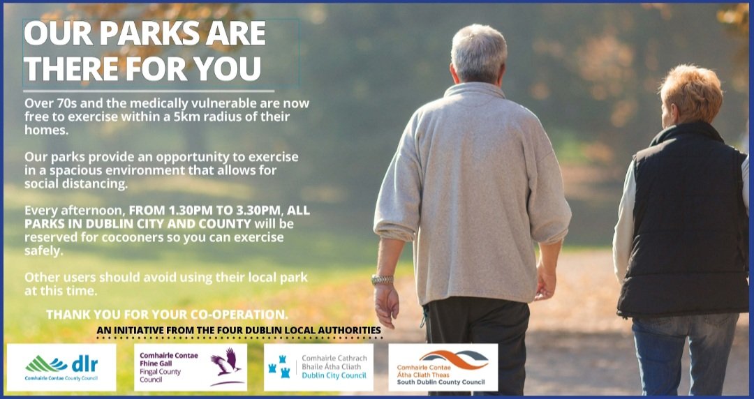 GraingerAnna's tweet photo. Please #respect the #dedicatedtimes allocated in our @dlrcc parks to #cocooners, from 1.30-3.30pm daily.
For some it can be a matter of life or death.
https://t.co/dstjcsVuBz https://t.co/wRXJQt7NjT