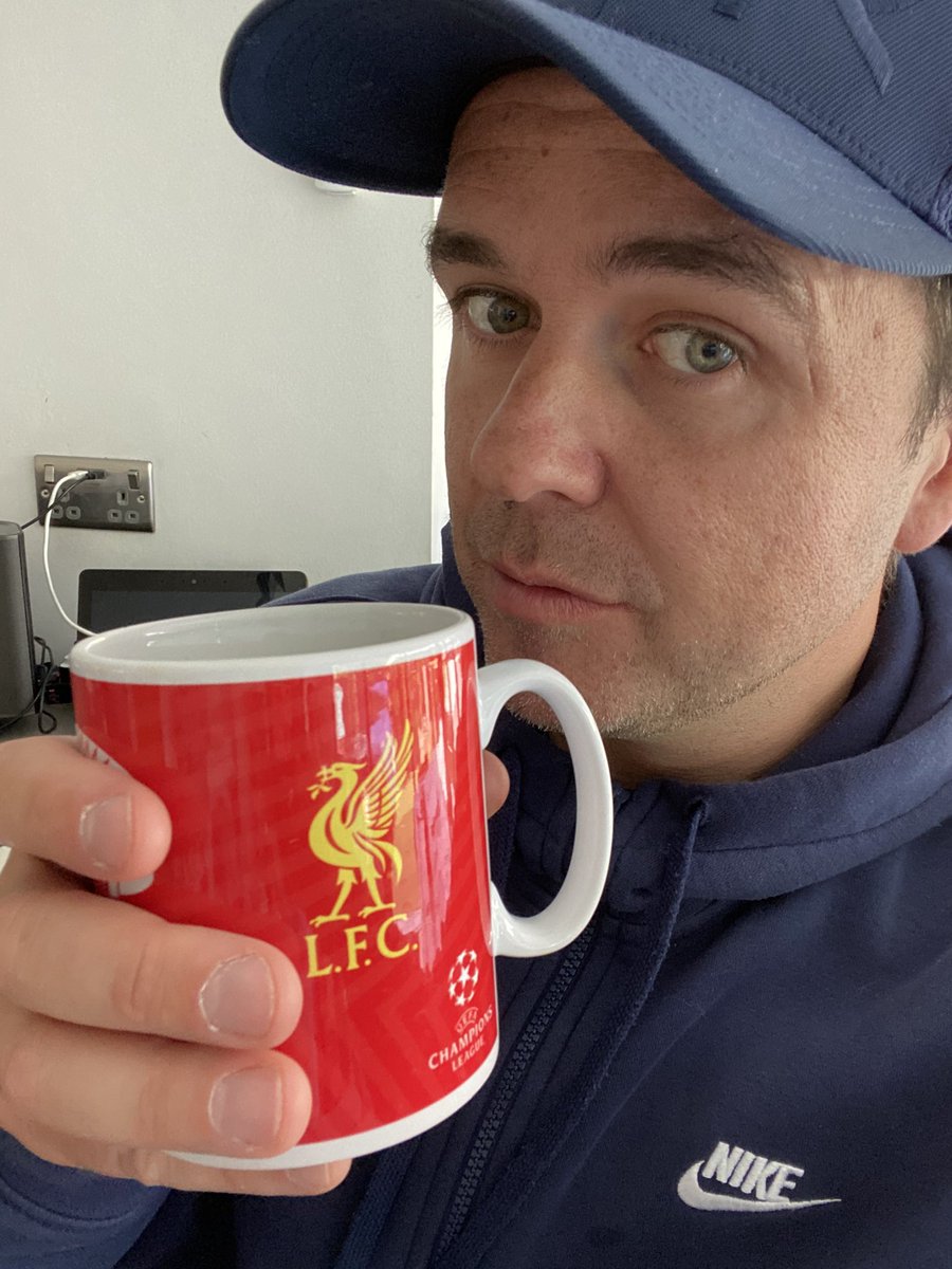 PeteSnodden's tweet photo. Is a cup of coffee in my favourite mug good prep before a #Yoga class? I’ll find out shortly. Just after 11am on @coolfm Facebook, myself @paulorossradio and @PSRebecca attempt #BroFlow 🤦🏻♂️ come and join us to stretch or just to 😂 https://t.co/cb3PfqyBQt