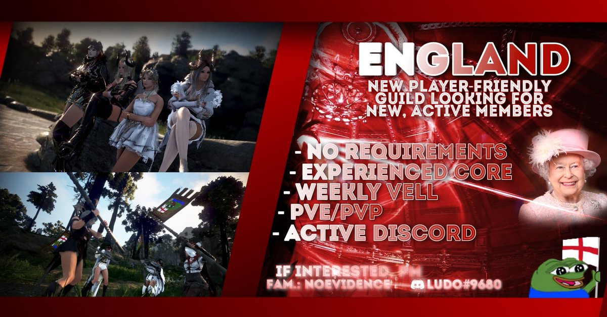 It's international btw, pm me if you are interested. We got an active community that will gladly help ☺
~ 
˻🌹Shizouki | EU˺ #BlackDesert
#BlackDesertOnline #BDO