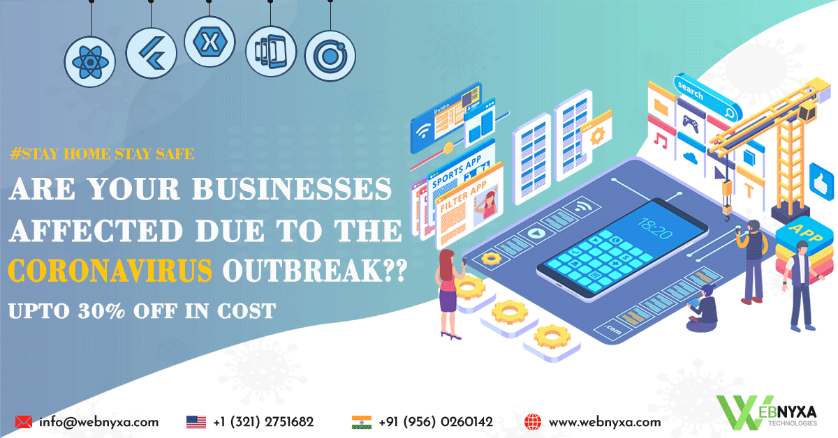 webnyxa's tweet photo. Let's unite to combat #Corona and do not let it shut down our businesses.  It's time for all #businesses to come up with #Mobile_apps, to help the needy and accelerate your business growth. Do you think, you have a great app idea. Share with us today at https://t.co/qGO8Ko6duC https://t.co/WlvHDIzRSm