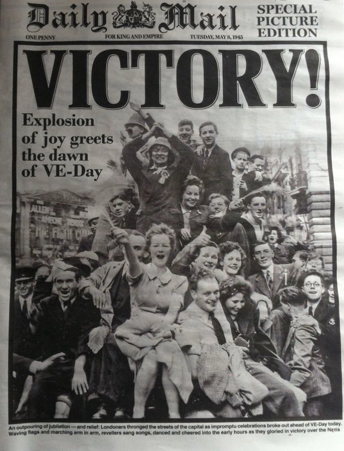 GuardsReserve's tweet photo. 75 years ago today marked the end of the Second World War in Europe, when Germany surrendered to the Allied armies. 
As we remember our British and #Commonwealth forbears, we should remember that, like today, the Allied effort was truly #integrated and #international. 
#VEDay75 https://t.co/Qt3MrJqC8L