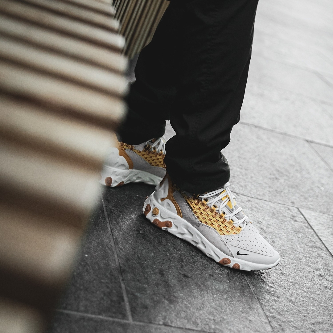 nike react sertu grey black & honeycomb