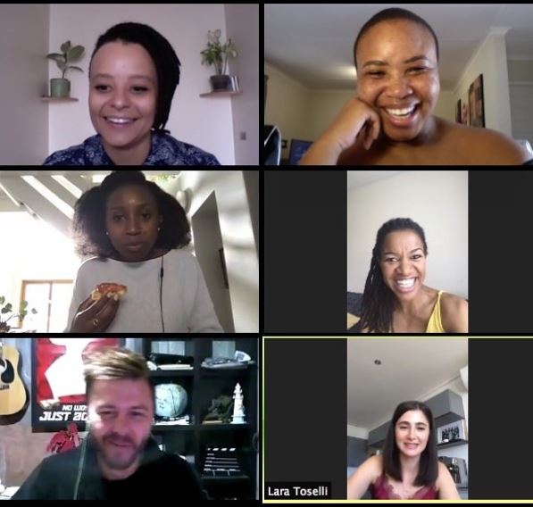 Talk about a flashback🥺🥰! Former YoTV Disney’s Cartoon Café presenters <a href="/HulisaniRavele/">Hulisani Ravele</a>, <a href="/mandisanakana/">mandisa.n.taylor</a>, <a href="/Selae_T/">Selae Thobakgale</a>, <a href="/SadeGiliberti/">Sade Giliberti</a>, <a href="/lara_adine/">Lara Toselli</a> &amp; Byron Taylor's virtual reunion: bit.ly/2Wx7MVq #YoTVDCCReunion