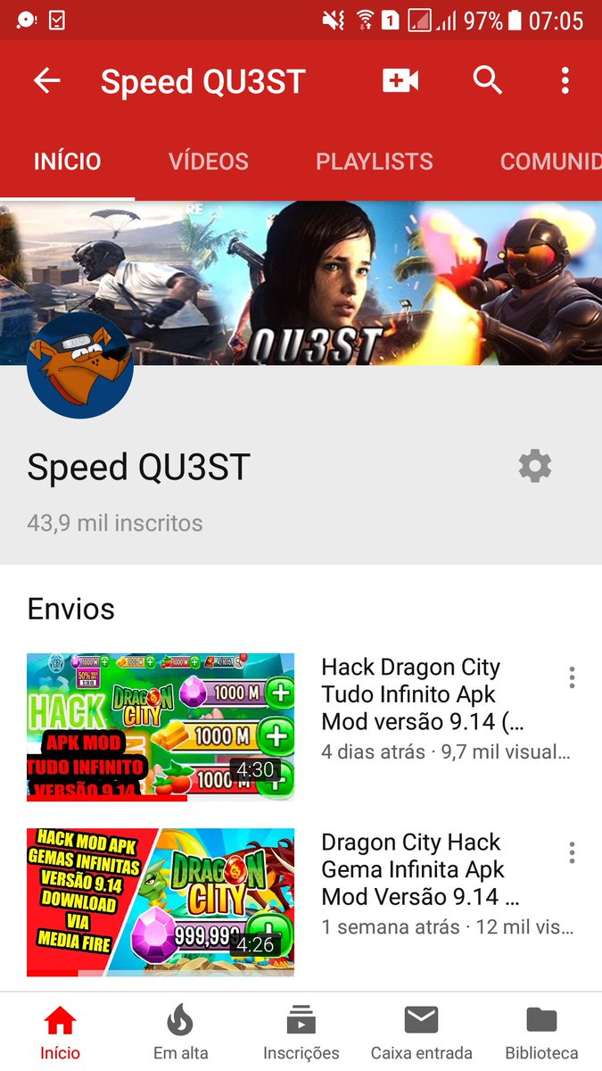 SpeedQU3ST's tweet photo. meu canal de 31 mil inscritos focado em fortnite infelizmente eu perdi mesmo criei um novo entao vou fixar aqui meu canal de tutoriais com (43 mil inscritos) e o de fortnite com (3 mil) e por METAS

TUTORIAIS META 60 MIL INSCRITOS

FORTNITE META 10 MIL INSCRITOS 

ATÉ FIM DO ANO https://t.co/xhcIrqH5lO