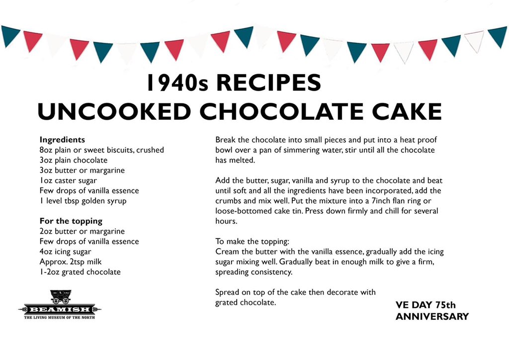 BDP_3AF's tweet photo. Today is VE Day 🌹🇬🇧, we’ve taken part in the two minute doorstep silence and now we’re going to bake this war-time cake following a recipe I found on the @Beamish_Museum website. Why don’t you give it a go too? @bentondeneprim #VEDay75 #StaySafe 🌈 https://t.co/4K6A9TahT1
