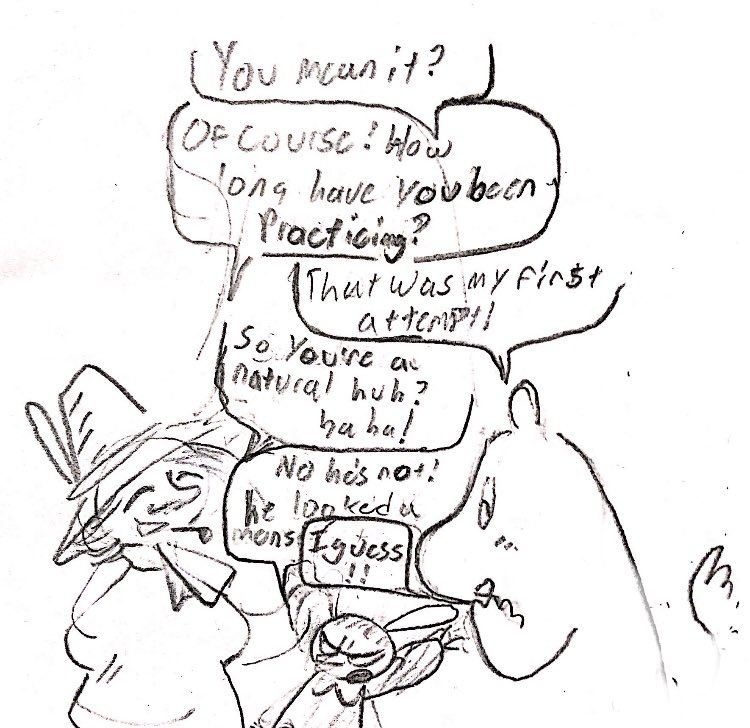 the original sketches for this old comic had a final extra panel that i didn't digitally recreate so here it is. i completely forgot about it