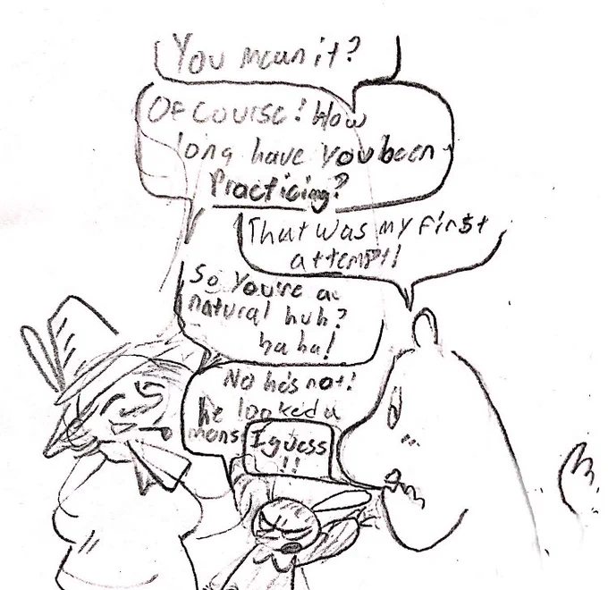 the original sketches for this old comic had a final extra panel that i didn't digitally recreate so here it is. i completely forgot about it 
