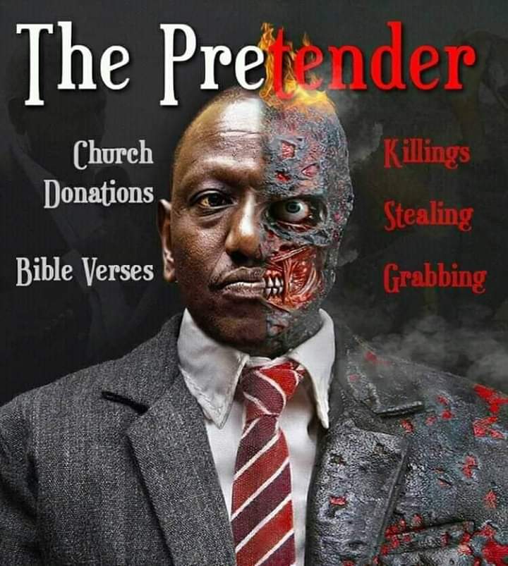 ItsMutai's tweet photo. I have seen these images circulate online. This is what Cambridge Analytica used to do to Raila Odinga in 2017. Sasa karma has proved to be a serious bitch! https://t.co/irf0GaOi5N