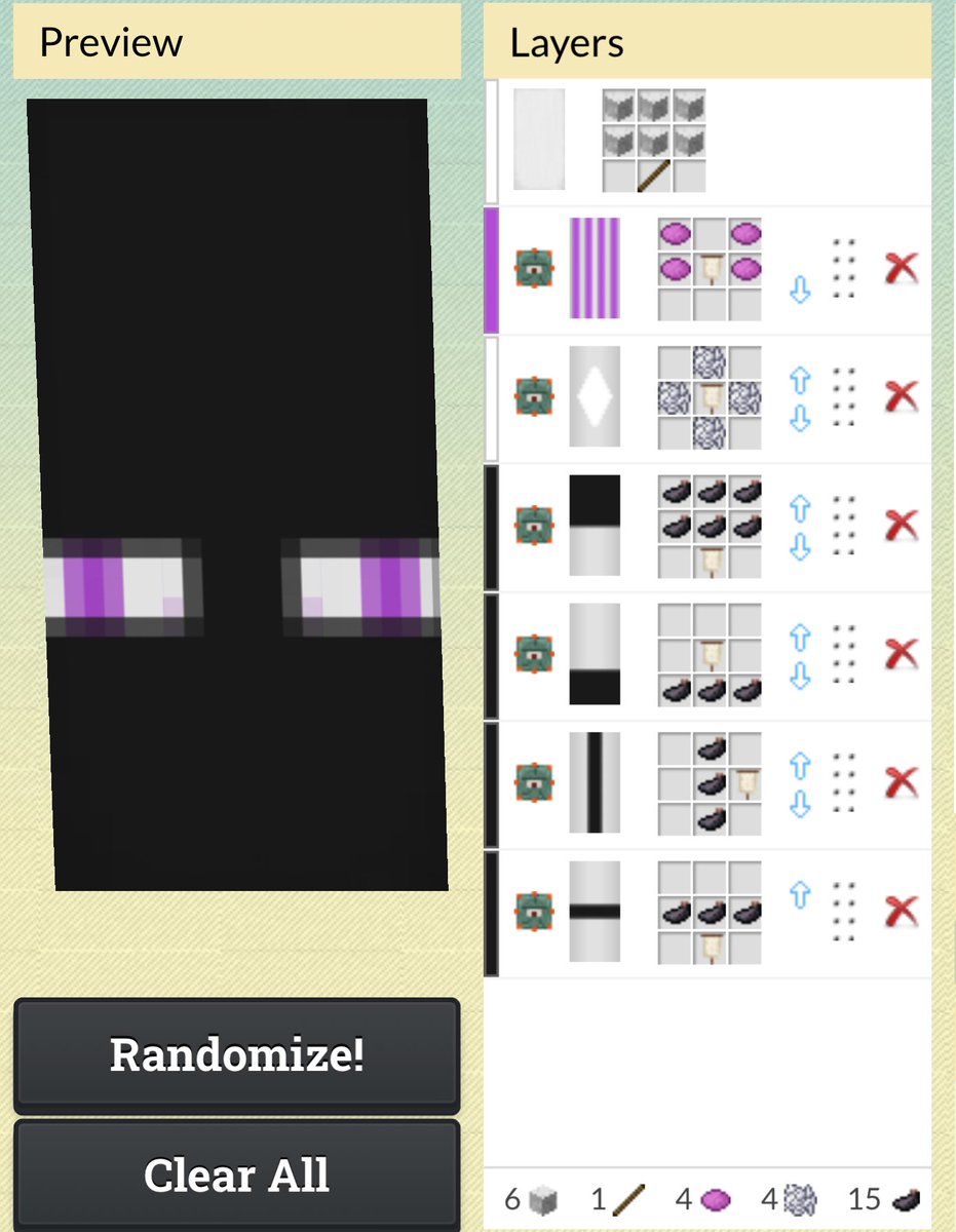 Twitter 上的 月翳玲 Minecraft エンダーマンの旗を作る方法を考えた How To Make Ender Man S Banner T Co Txkcjmewke Twitter