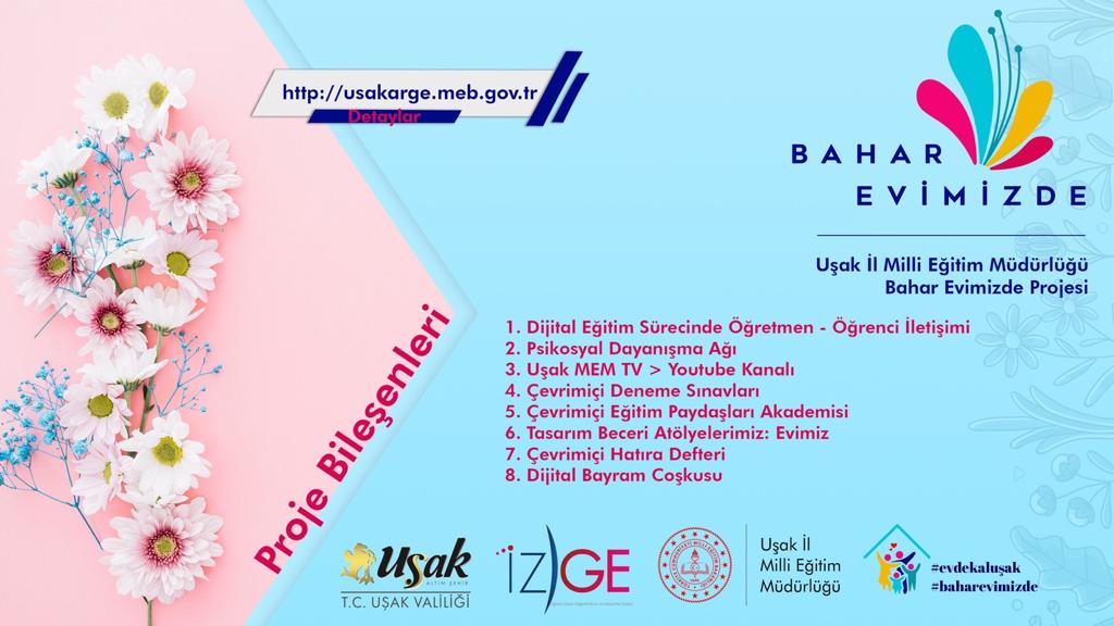 usakilmem's tweet photo. Sayın Valimizin destek ve himayelerinde; uzaktan eğitim sürecini daha etkili yönetmek için #BaharEvimizde projesini hayata geçirdik. Daha güzel baharlara kavuşmak için hep birlikte çalışacağız... #BaharEvimizde 

@ziyaselcuk @TC_UsakValiligi @okancbn @blentsahin07 https://t.co/Qg6Kboiqik