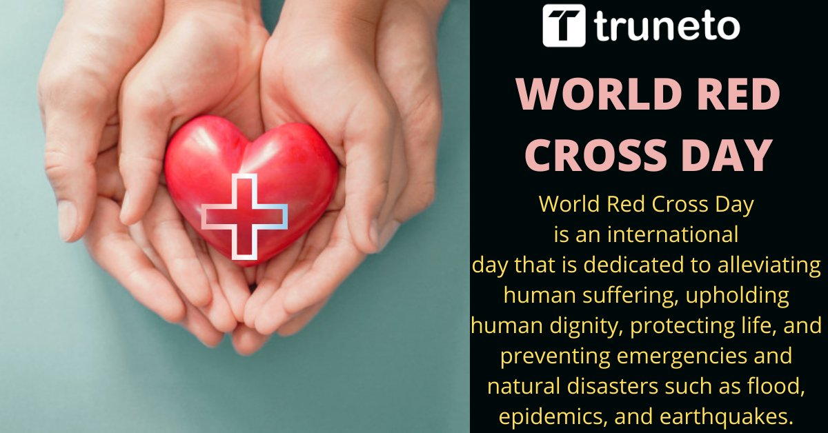 truneto's tweet photo. On the occasion of World Red Cross Day, let us join hands to make everyone in this world healthier and happier. Happy World Red Cross Day!
https://t.co/fZe3nRUlNP
#truneto #worldredcrossday #praytogether https://t.co/NE1tlHcI78