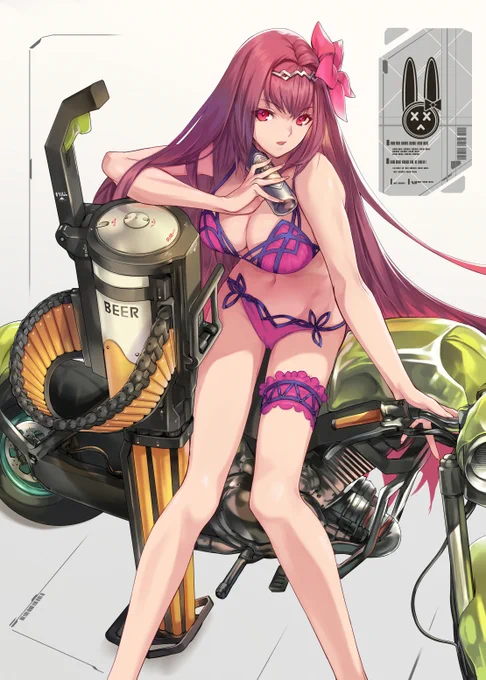 [絵]水着スカサハ?
--------------------------
仕事の都合や新型コロナウィルスの影響で、エアコミケの参加を見送らせていただきました
新刊は冬コミに頒布する予定になります。引き続き、よろしくお願いいたします? 