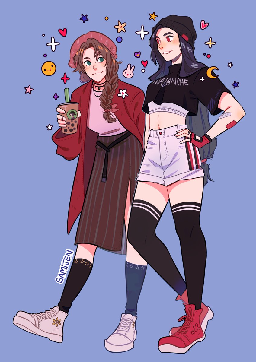 sami_jen's tweet photo. Aerith &amp; Tifa ♥️⭐️

#FF7R #FF7 https://t.co/mvVFI1xHYN