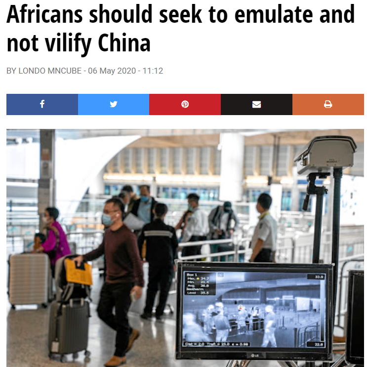 AmbWuPeng's tweet photo. Rumors stop with the wise. China and Africa have been brothers and friends through thick and thin. Faced with severe test of #COVID19, we are united more than ever. 
https://t.co/WlvJW2tCqL https://t.co/SHJLPFkABJ