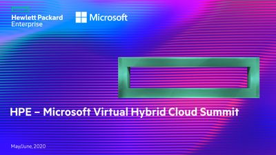 ggreco_3's tweet image. Regional Virtual Summit. L’Hybrid Cloud Roadshow di HPE-Microsoft diventa virtuale #HPEMSFT dy.si/oQiZB
