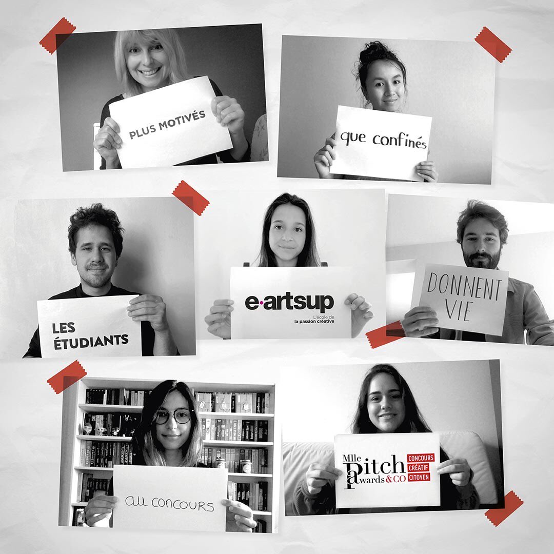 Ils sont issus de <a href="/eartsup/">e-artsup</a> et signent l’identité visuelle du concours <a href="/mllepitchawards/">mllepitchawards</a> avec moi organisés cette année pour @fondationabbepierre.  A retrouver en 4x3 dès le 18 mai dans 500 stations a paris sur le réseau @mediatransports.