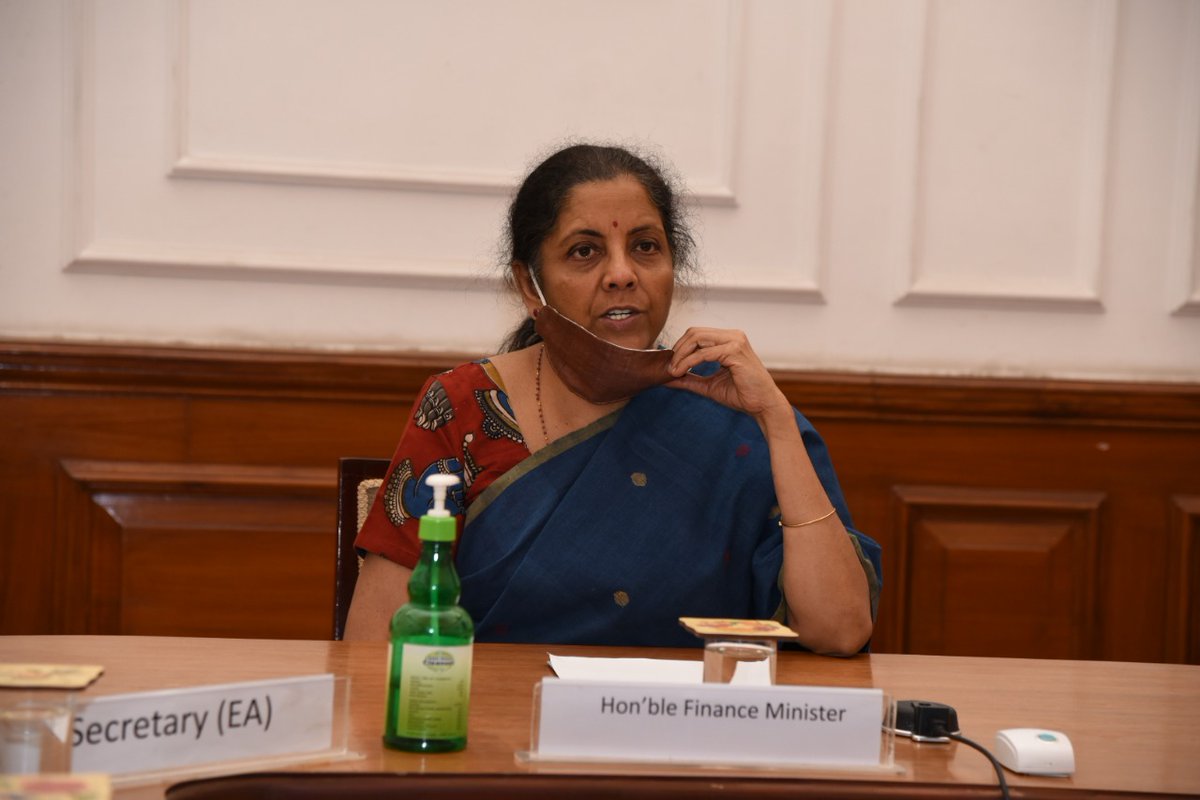 FinMinIndia's tweet photo. (1/2) Finance Minister Smt. @nsitharaman launches INR-USD Futures and Options contracts on the two International Exchanges, viz BSE’s India INX and NSE’s NSE-IFSC, at GIFT IFSC, Gandhinagar, Gujarat today through video conference.

@nsitharamanoffc @BSEIndia @NSEIndia @PIB_India https://t.co/gWSAmNKOn1