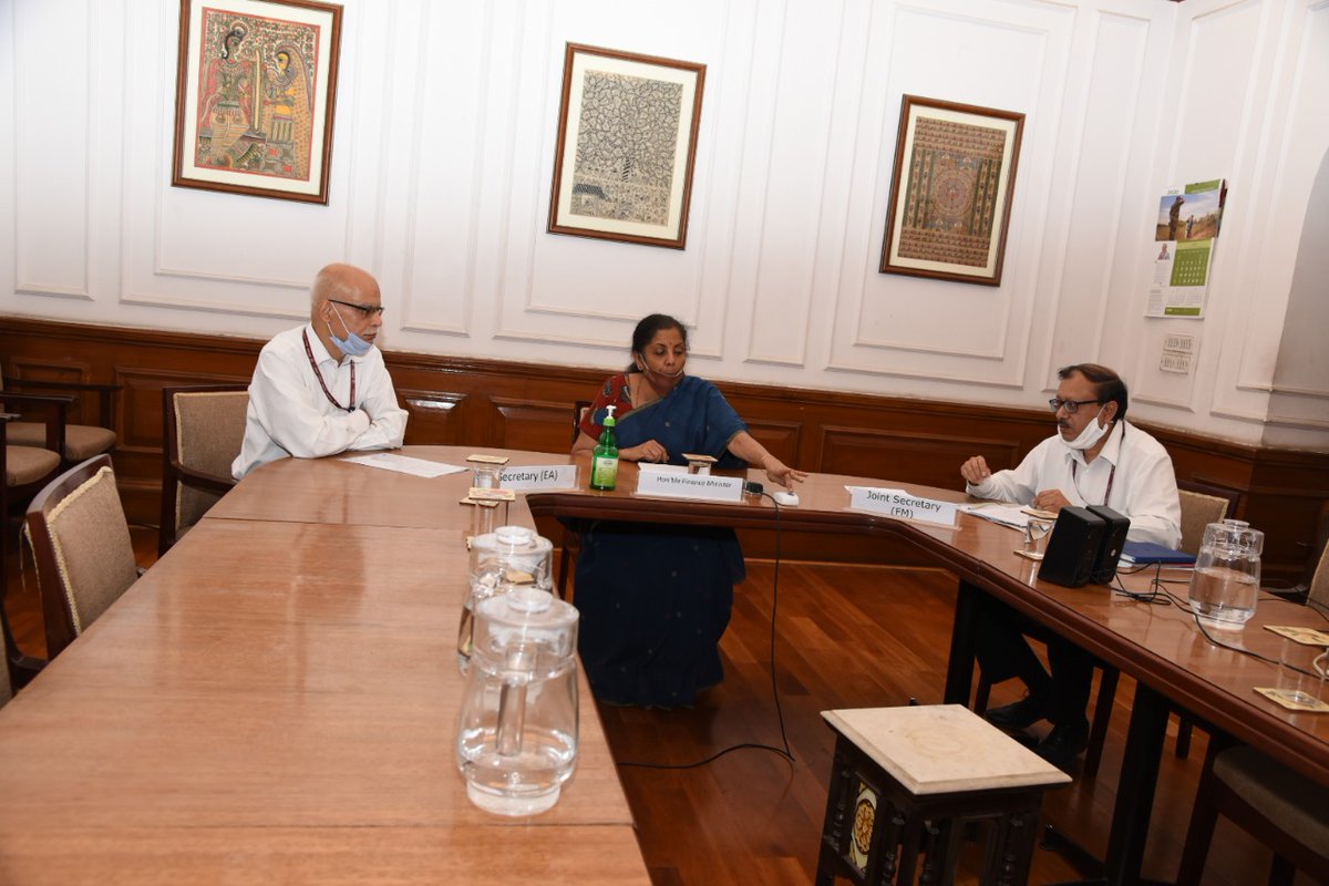 FinMinIndia's tweet photo. (1/2) Finance Minister Smt. @nsitharaman launches INR-USD Futures and Options contracts on the two International Exchanges, viz BSE’s India INX and NSE’s NSE-IFSC, at GIFT IFSC, Gandhinagar, Gujarat today through video conference.

@nsitharamanoffc @BSEIndia @NSEIndia @PIB_India https://t.co/gWSAmNKOn1