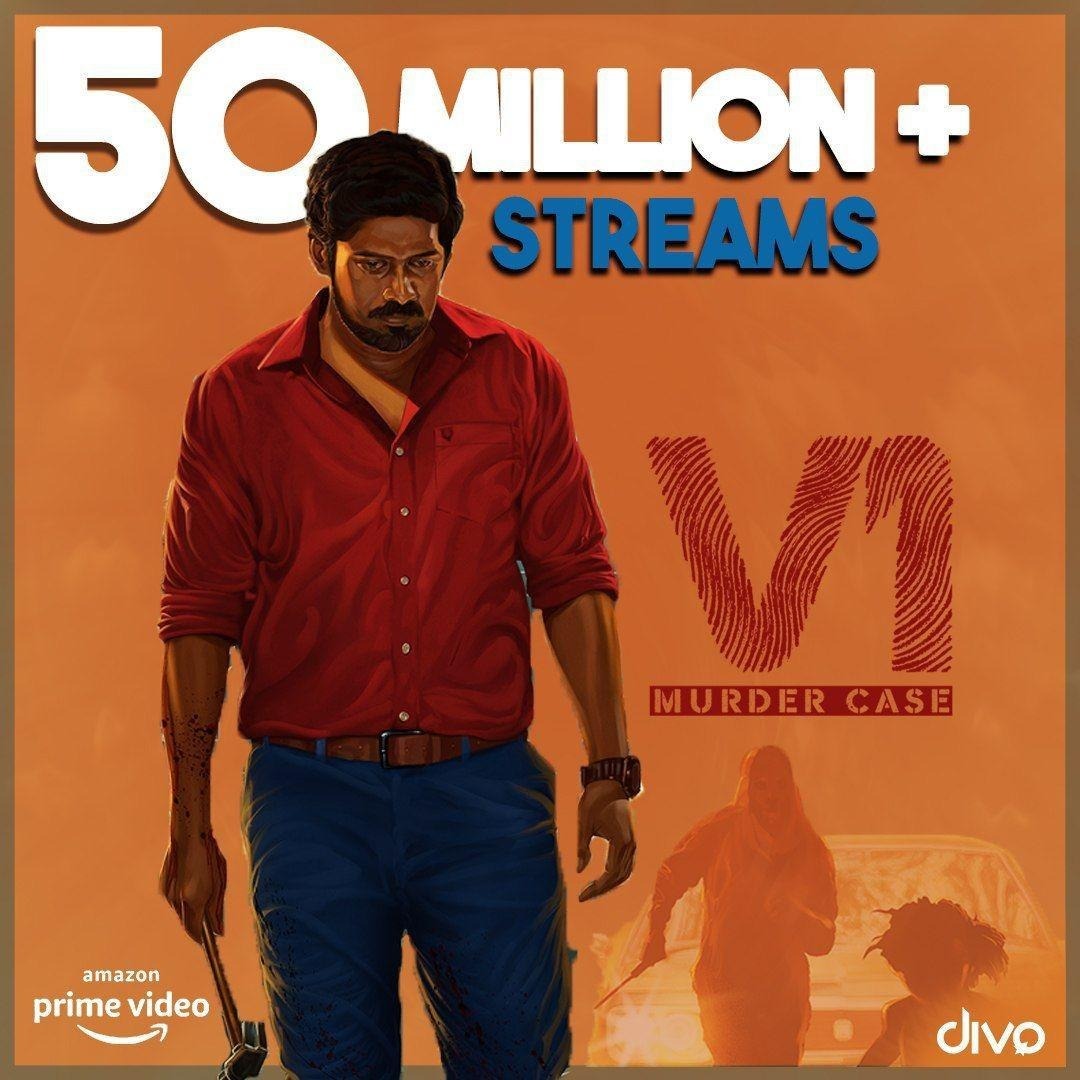 #V1MurderCase got 50 Million+ Streams on Amazon Prime This again proves content is the King any day Congrats @RamArunCastro1 @Pavelnavagethan & team bit.ly/2VUP9dN