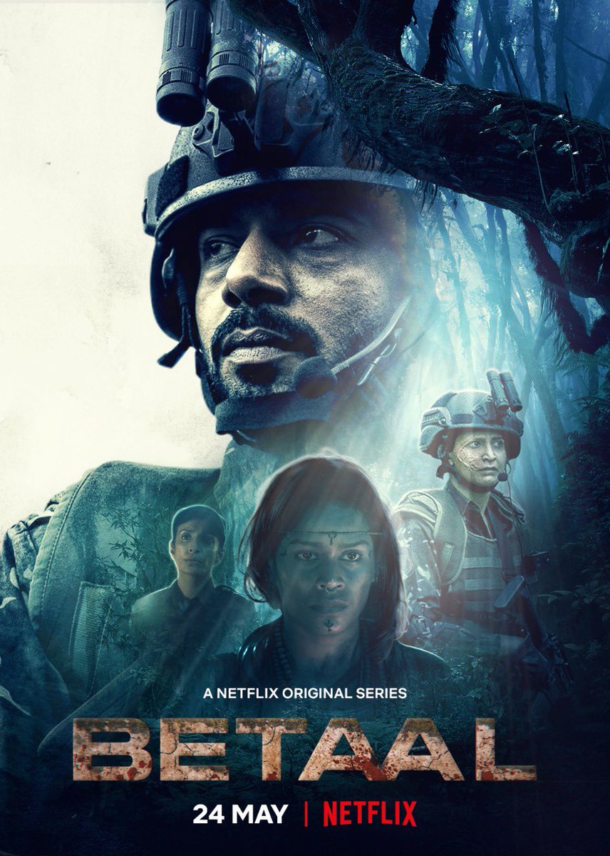 vineetkumar_s's tweet photo. Betaal se bach ke jaoge kahan? Bhaag bhi nahi sakte aur mar bhi nahi sakte.
#Betaal Poster,
premieres 24 May,only on Netflix
@NetflixIndia @RedChilliesEnt @iamsrk @blumhouse  @skglobalent @gaurikhan
@_GauravVerma #PatrickGraham @iamnm @AahanaKumra @suchitrapillai @Jitendrajoshi27 https://t.co/fiQ0P9J3ue