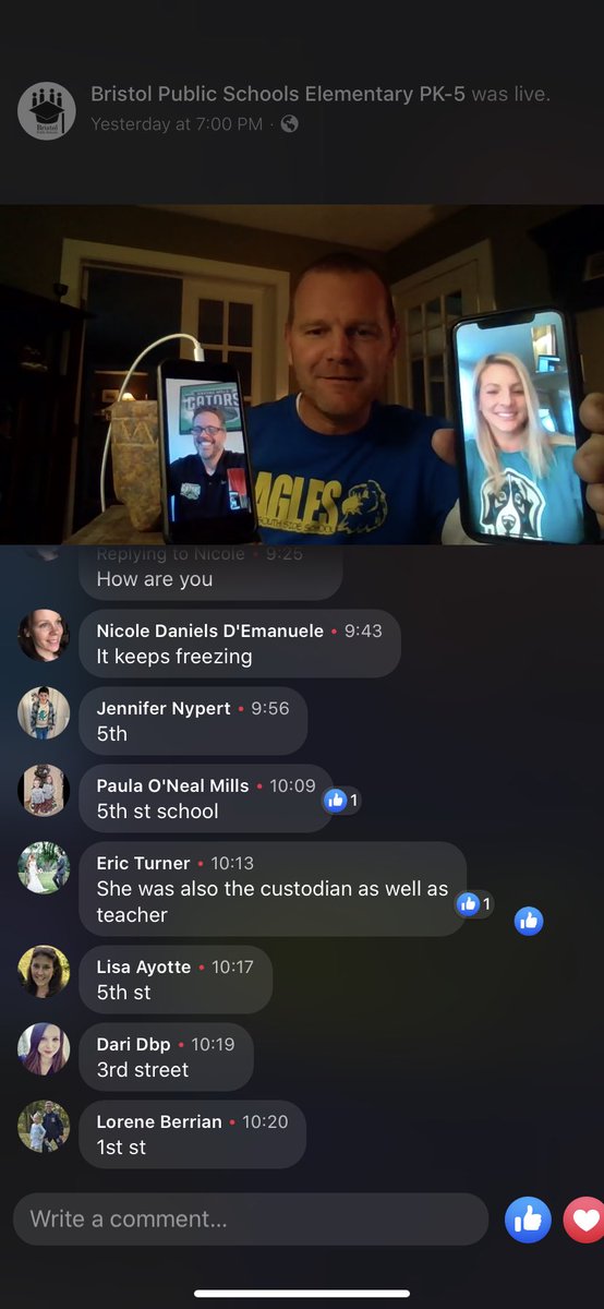 DavidJHuber's tweet photo. Thanks to our families and staff for participating in our #FamilyTrivia last night. What a fun way to connect with each other as #COVID19 has kept us from being together in school. @BristolCTSchool @BristolCTSchool #sssct https://t.co/oHWHThYHqt