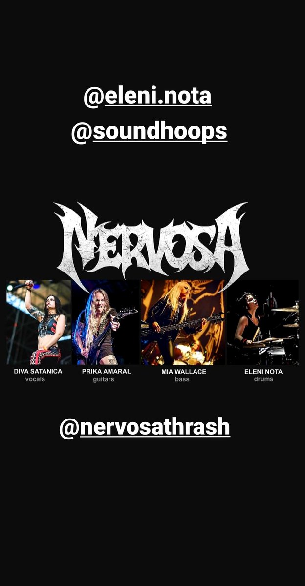Congratulations to our artist @EleniNota for joining the amazing band @nervosathrash 
#Soundhoops #drums #drumrecording #microphones #smic101snare #smic101tom #onstage #studio