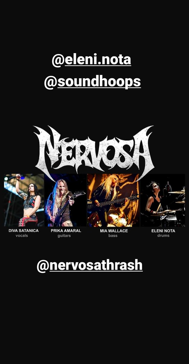 Soundhoops's tweet image. Congratulations to our artist @EleniNota for joining the amazing band @nervosathrash 
#Soundhoops #drums #drumrecording #microphones #smic101snare #smic101tom #onstage #studio