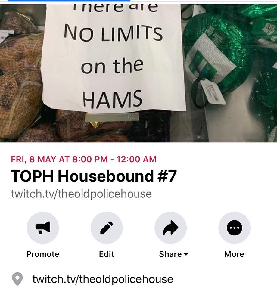 2toph's tweet photo. Pls rt! 🚔TONIGHT 8pm #tophhousebound #7 now announcing #tinahitchens of @viridianimprov plus exclusive new work by #mikquantius #yol @brighthouse5 #cleliacardulli @lo4nerve  @auto_tech_pilot #carolinemckenzie #justiceyeldham @MariamRezaei #elvinbrandhi PLUS SECRET GUEST.... 🚔 https://t.co/ZYkrUXI0uH