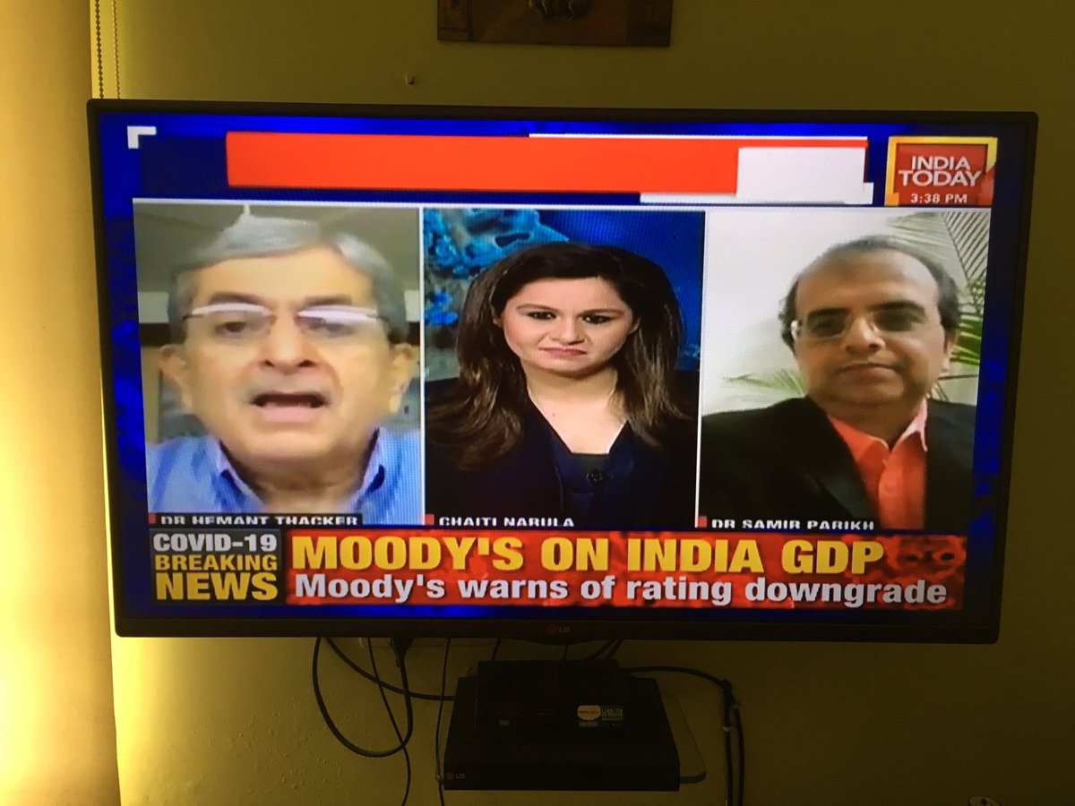 vijaylokapally's tweet photo. Brilliant program on @IndiaToday with inspiring optimism exuded by #DrHemantThacker #SamirParikh and superbly anchored by @Chaiti who gives respect to the guests on the panel. The discussion raised hopes in the fight against COVID-19. Thanks everyone on the show 👏👏 https://t.co/IS5Dig1VDO