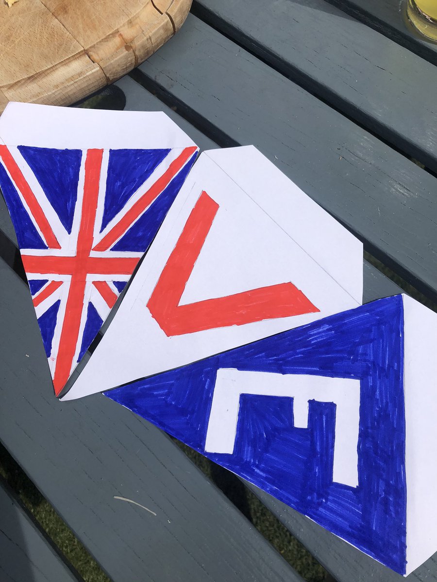 SDPPrimary6_'s tweet photo. Challenge accepted Mrs Harrison and Mrs Hesp. 🇬🇧Happy 75th VE Day everyone. #VEDay75  #lockdown @EmmaBridgewater @StDominicsStone https://t.co/0lpx2yNh4F