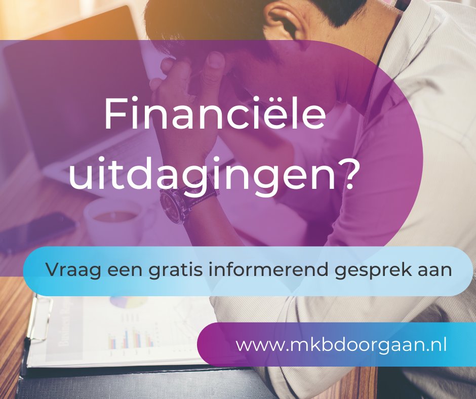 Deze tijd brengt financiële uitdagingen met zich mee. Als onafhankelijke stichting helpen wij ondernemers om financieel gezond te blijven ondernemen.👩‍💼 

Vraag nu een gratis informerend gesprek aan. Wij nemen binnen 24 uur telefonisch contact met je op.👇
mkbdoorgaan.nl/nl/eform/submi…