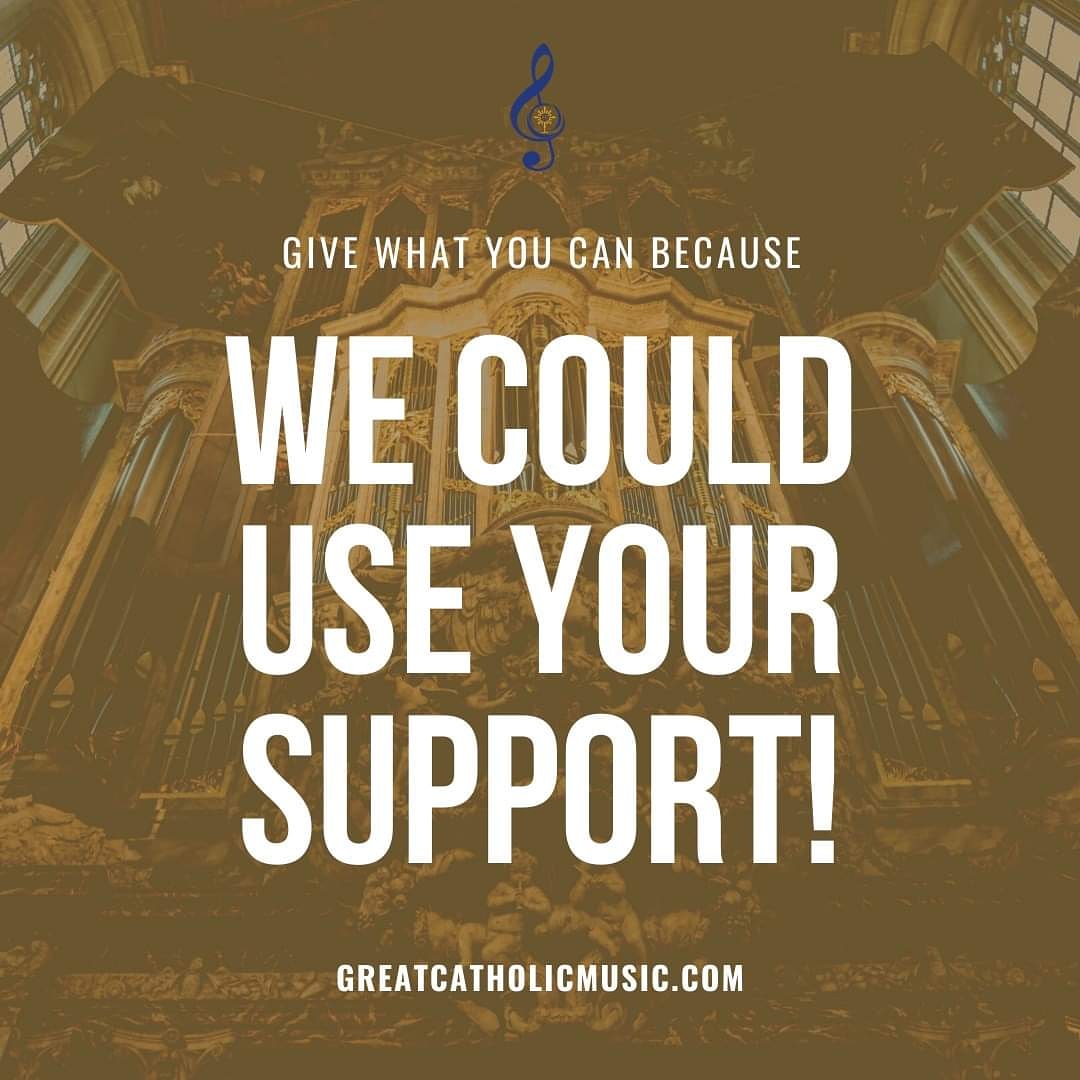 We count on you to keep the melodies for the soul on the air. Please help by giving whatever you can. Visit at GreatCatholicMusic.com for more. #catholicmusic #catholic #givewhatyoucan