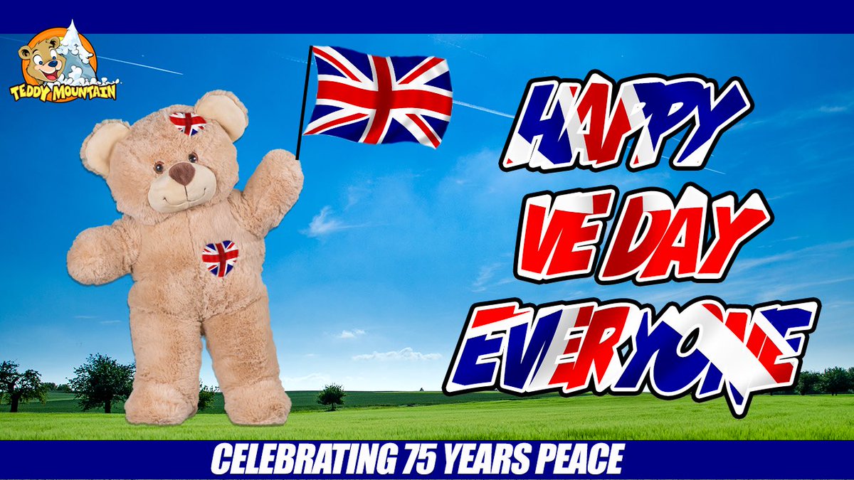 TeddyMountainUK's tweet photo. Celebrating 75 years of peace! Happy VE Day Teddy Mountaineers ❤️🐻 #VEDay #VEDay75 #VEDay2020 #teddymountainuk #celebrating_75th_year #thankyou https://t.co/BQsqbFeHmL