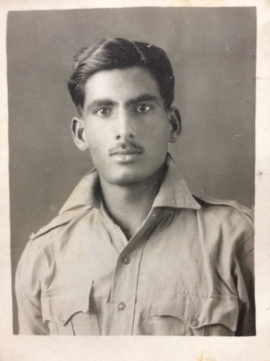 My Grandad, 75 years ago. Fighting in the British Indian Army, the largest volunteer army in history - 2.5 million strong. It truly was a global war, not just a European struggle. Let’s not forget the sacrifices made by those often overlooked. #VEDay ✌🏽