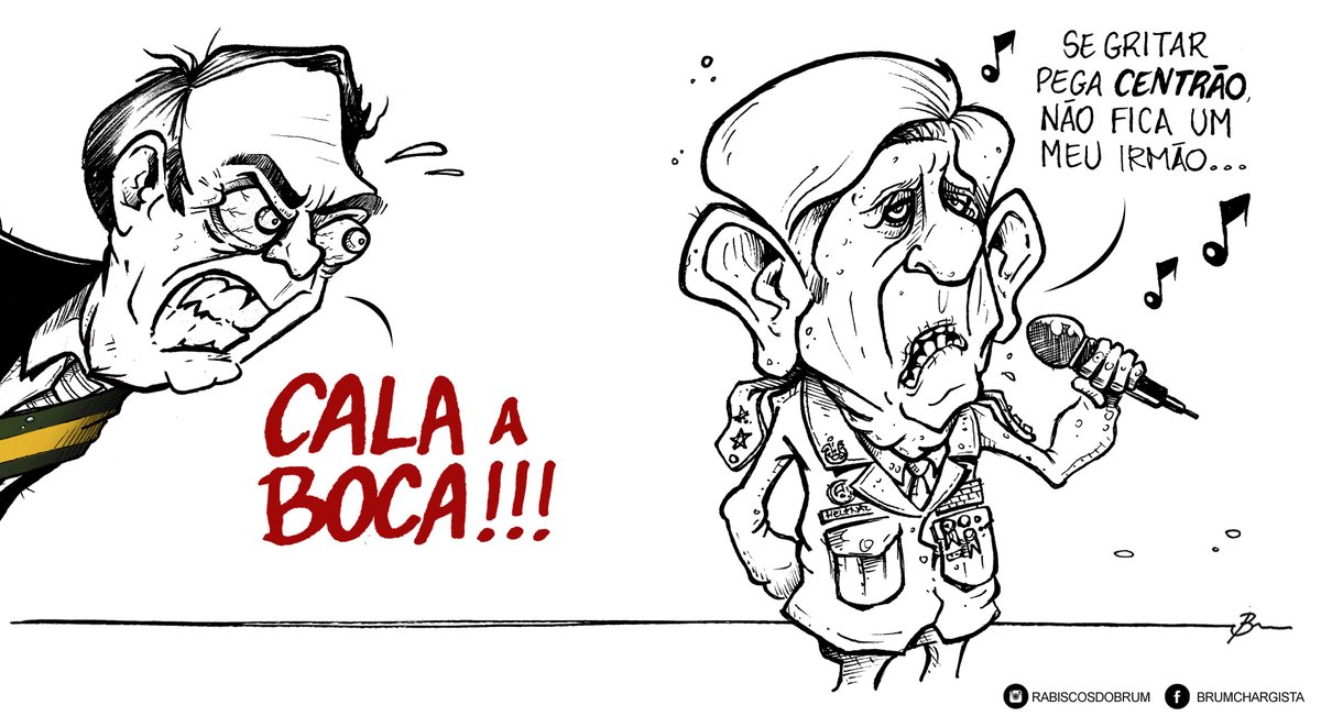 Brum в Twitter: "Charge da Tribuna do Norte #brum #charge #chargespoliticas #brumchargista #Bolsonaro #Governo #governobolsonaro #augustoheleno #generalheleno #generalaugustoheleno #Centrao #politicagem #velhapolitica #calaaboca #segritarpegaladrao ...