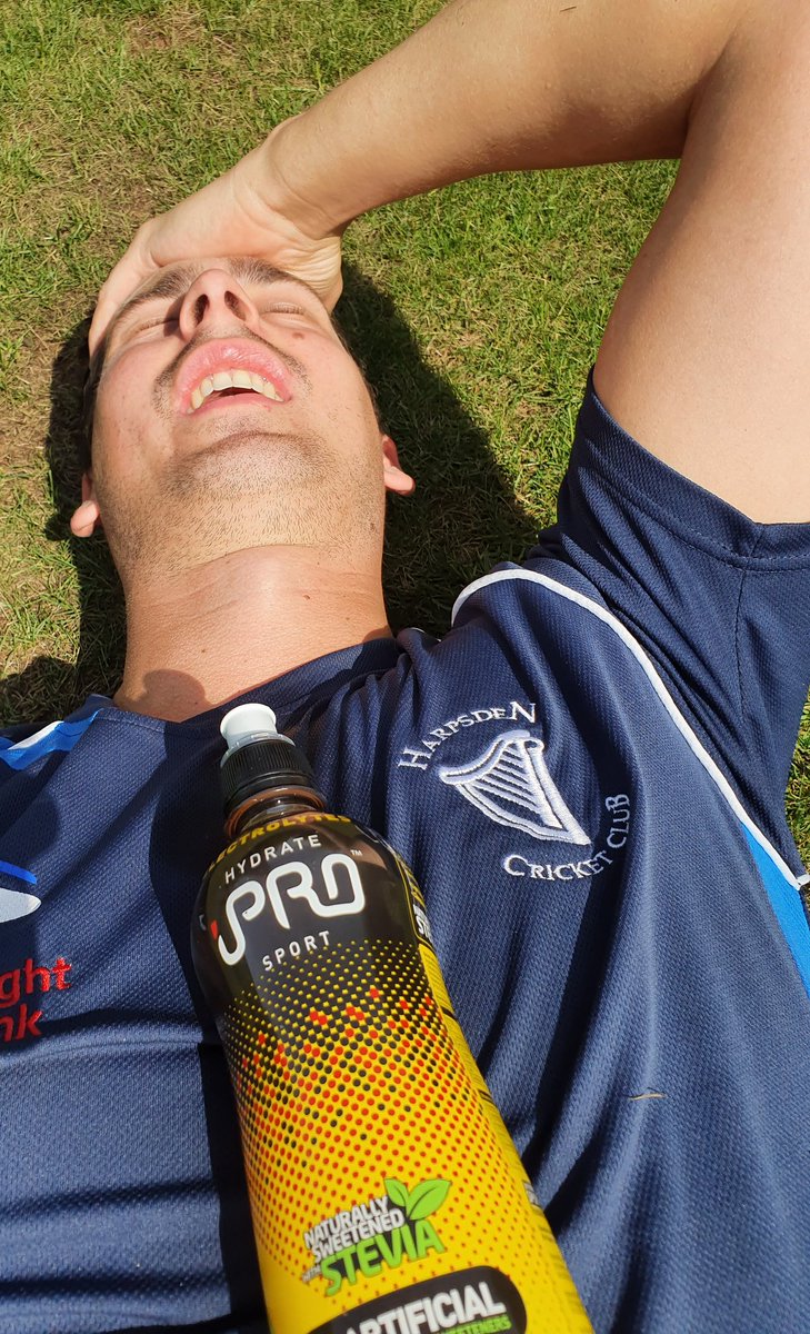 Lanx261's tweet photo. No cricket and being stuck at home is driving me mad.. evidently. @iProHydrate tastes amazing, refreshing and works like magic! #RunLanxRun https://t.co/VCAta4Lw92 https://t.co/pTHRzVVNNV
