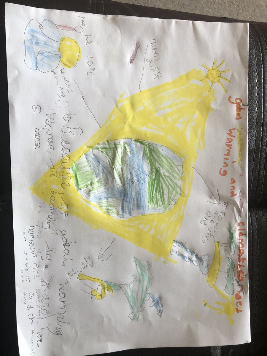 Thishanthan explaining global warming and the climate change with his drawing <a href="/WOrchardpa/">Willow_OrchardPA 🌳</a>