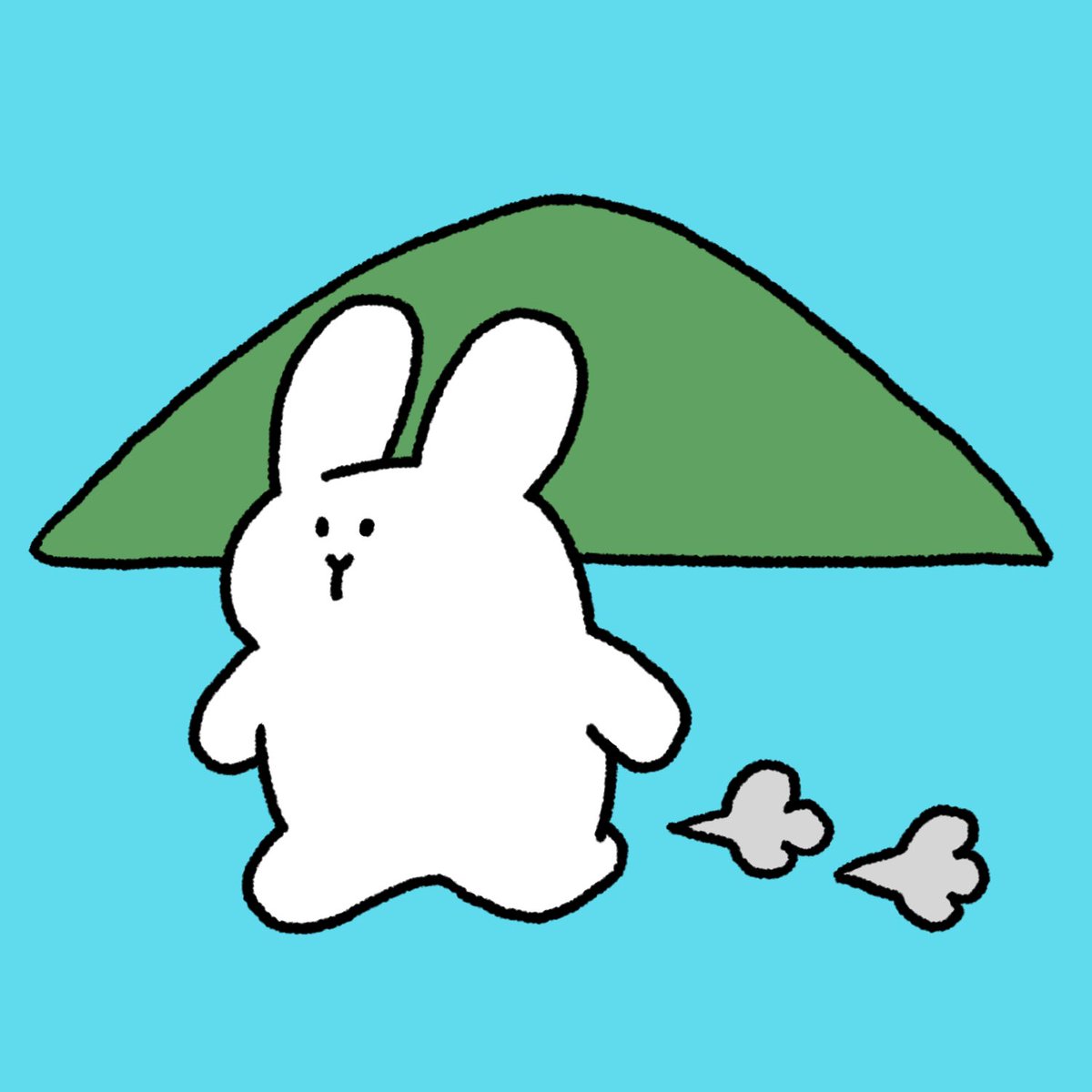 テツロウ Pa Twitter ウサギとかの山 故郷 ウサギ 動物 山 故郷 イラスト