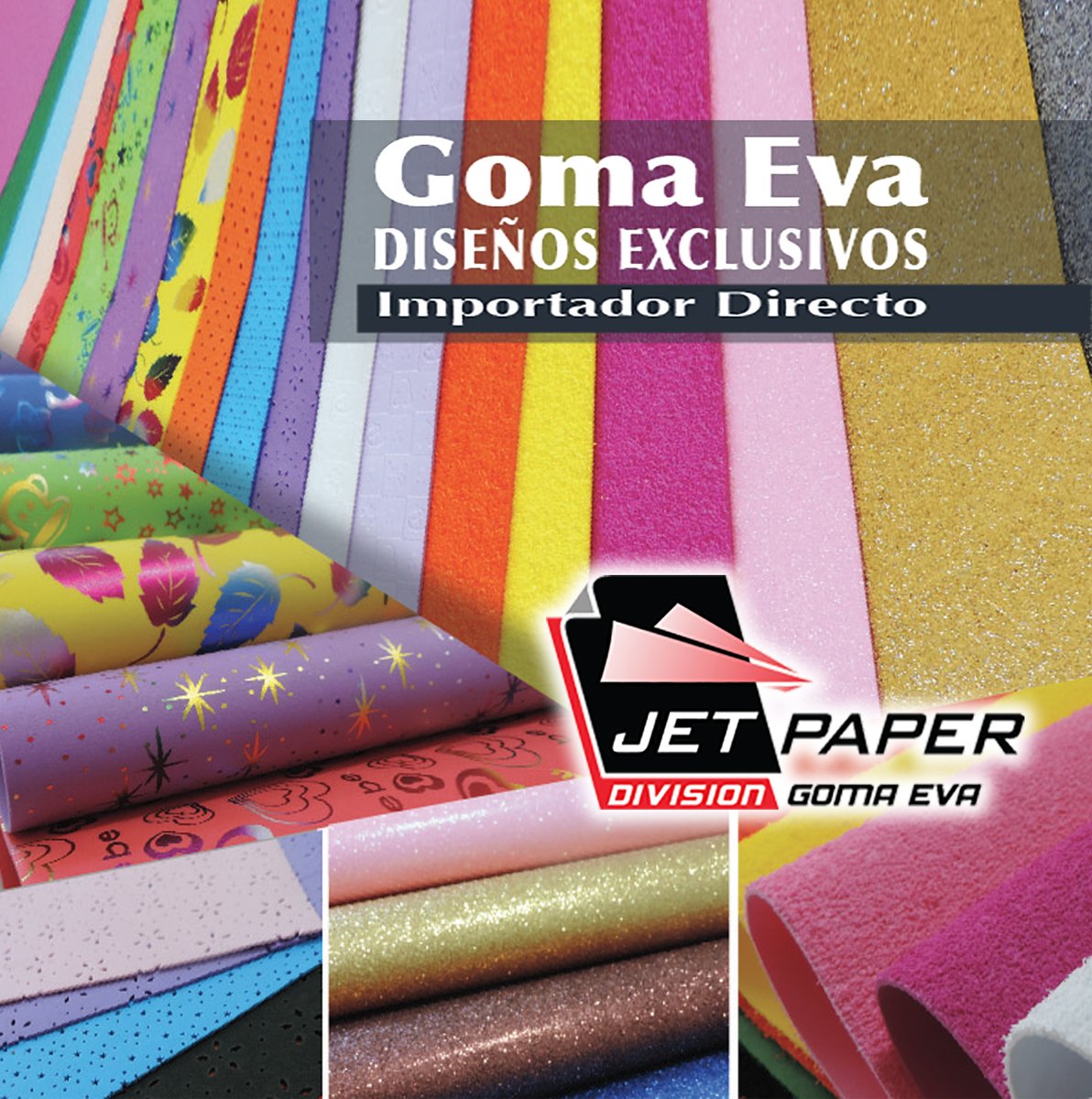JetPaperSRL's tweet image. Goma Eva Especiales: 96 motivos y colores diferentes en colores, estampados y fantasía. Somos Importador Directo. Por paquetes cerrado de 10 unidades. Rincón 1201, Banfield Este L a V de 8 a13hs. por Covid-19  WhatsApp: 15-2368-0898 Tel: 4202 5147/6156  jetpaper.com.ar