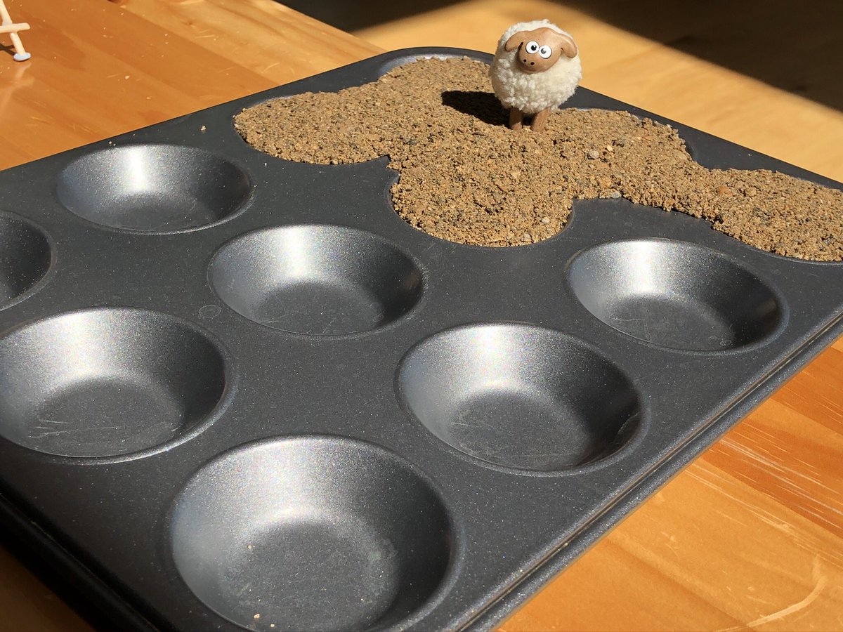 Titch_Sheep's tweet image. Baa, when Big Man said about getting out the bunting today I think I may have misheard 😬😉😂😂 Best get on now and set up the real thing ready for the cream teas 😋🤓😎👍 #BeachIsolation #VEDay75 #VEDay2020 #BunTin