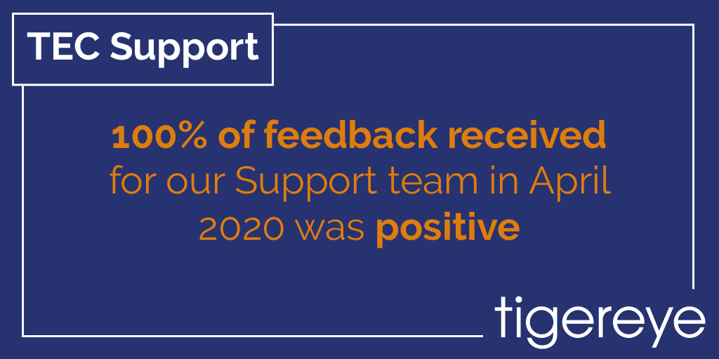 Tiger_Eye_UK's tweet photo. 🐯 Fantastic feedback for our TEC Support team to share on this #FeedbackFriday - great job Tigers! https://t.co/Y9NaBIOSK2